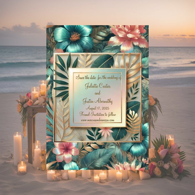 Tropiskt element spara datumkortet (Skapare uppladdad)