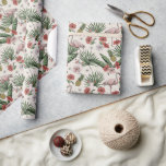 Tropiskt Elfenbensflamingo Blommönster Presentpapper<br><div class="desc">Detta eleganta tropiska flamingo-inpackningspapper har ett blommigt mönster av handritade rosa flamingos,  hibiskus- och jasminblommor,  ananas,  bananblad och tropiska drycker,  allt mot en elegant elfenbensvit bakgrund.</div>