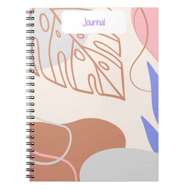 Tropiskt Escape Botanical Journal Anteckningsbok (Framsidan)