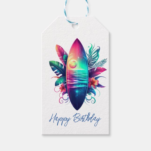 Tropiskt fack- presentetikett (Framsidan)