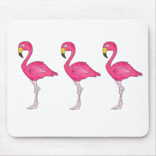 Tropiskt fågelskydd Rosa Flamingo Flamingos Mouse Musmatta
