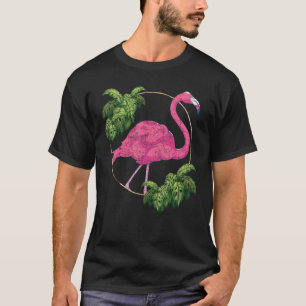 Tropiskt fågelvilt Exotic Animal Lover Rosa Fl T Shirt