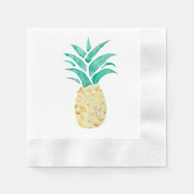 Tropiskt färgad ananas pappersservett (Framsidan)