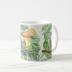 Tropiskt färgat Toucan Bird: Exotic Wildlife Kaffemugg