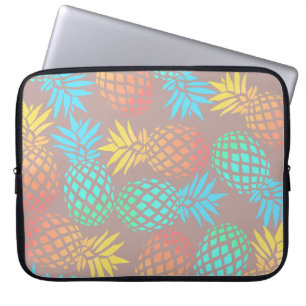 tropiskt färgrikt ananasmönster för elegant som laptop fodral
