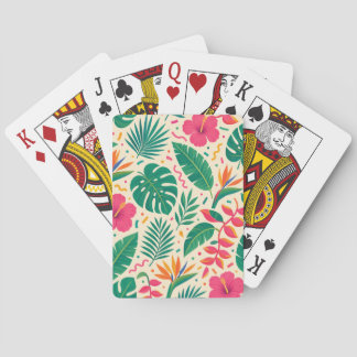 Tropiskt fiesta-mönster casinokort