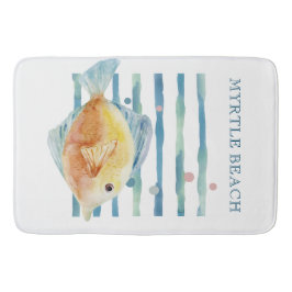 TROPISKT FISK MED LJUSVATTENFÄRG, BEVARAD VACATION BADRUMSMATTA