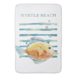 TROPISKT FISK MED LJUSVATTENFÄRG, BEVARAD VACATION BADRUMSMATTA