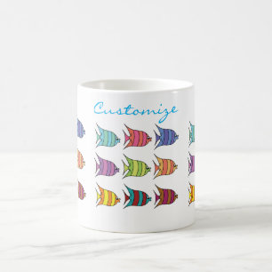 Tropiskt fiskstubin_Tunno_COVE med flera färgader Kaffemugg