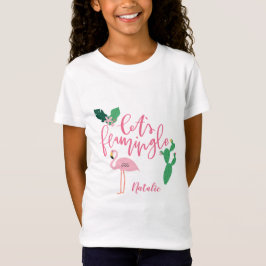 Tropiskt flamingo party t shirt