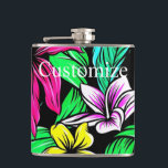 Tropiskt flödesblandat Thunder_Cove Fickplunta<br><div class="desc">En färglös blandning av olika tropiska blommor eller djungelblommor som ska anpassas,  anpassa sig genom att byta till ditt namn</div>