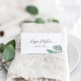 Tropiskt flytande | Elegant Botaniskt Bröllop Placeringskort