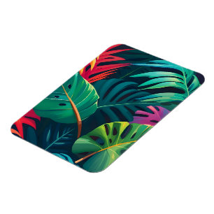 Tropiskt flytande vattenfärgsparadise magnet