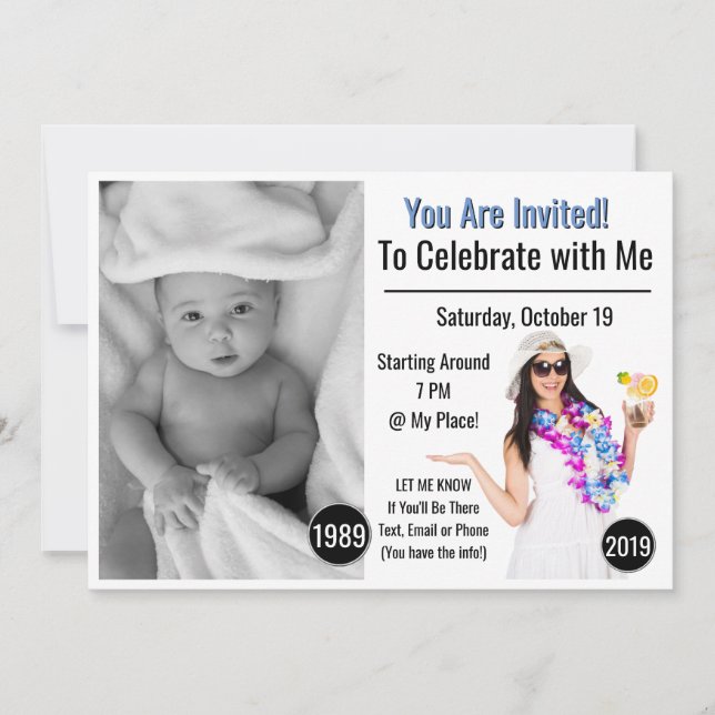 Tropiskt födelsedag Born och i dag Data (Framsida)