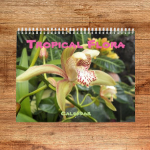 Tropiskt fotografiskt Flora Kalender