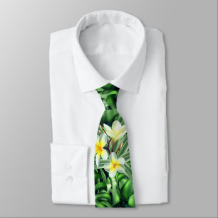 Tropiskt frangipani plumeria handflatan monstera slips