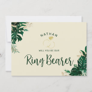 Tropiskt Frieri kort i Ring Bearer