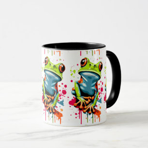Tropiskt Frog Mugg - Groda prinsinkaffe Mugg