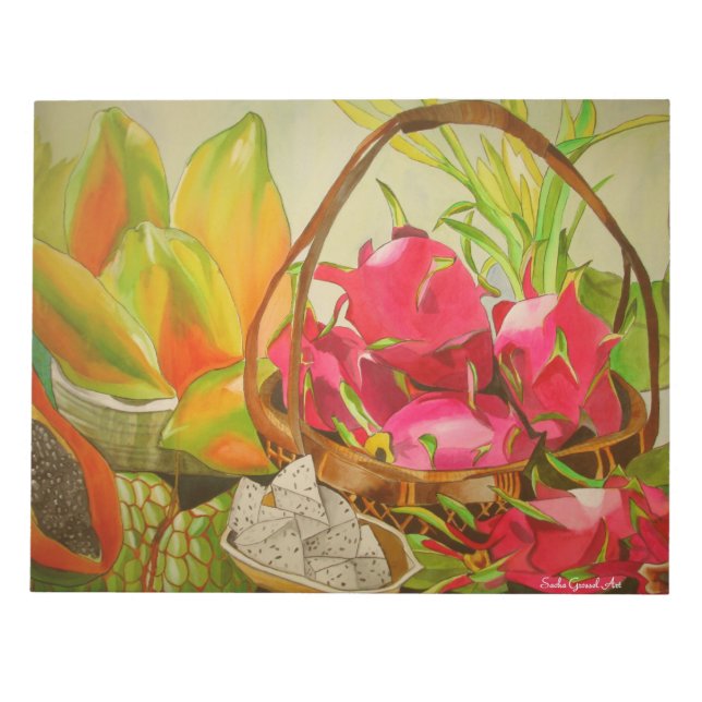 Tropiskt fruktig Fortfarande livets ursprungliga v Anteckningsblock (Framsida)