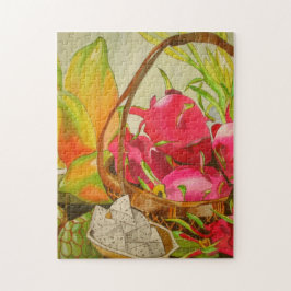 Tropiskt fruktig Fortfarande livets ursprungliga v Pussel