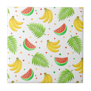 Tropiskt fruktkött, Polka, punkt Mönster Kakelplatta