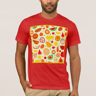 Tropiskt Fruktmönster T Shirt
