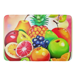 Tropiskt fruktsortiment badrumsmatta