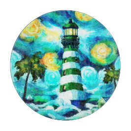 Tropiskt fyr & Handflatan Träd Impressionistiskt