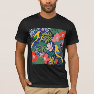 Tropiskt Garden Modern Expressionism Artwork T Shirt