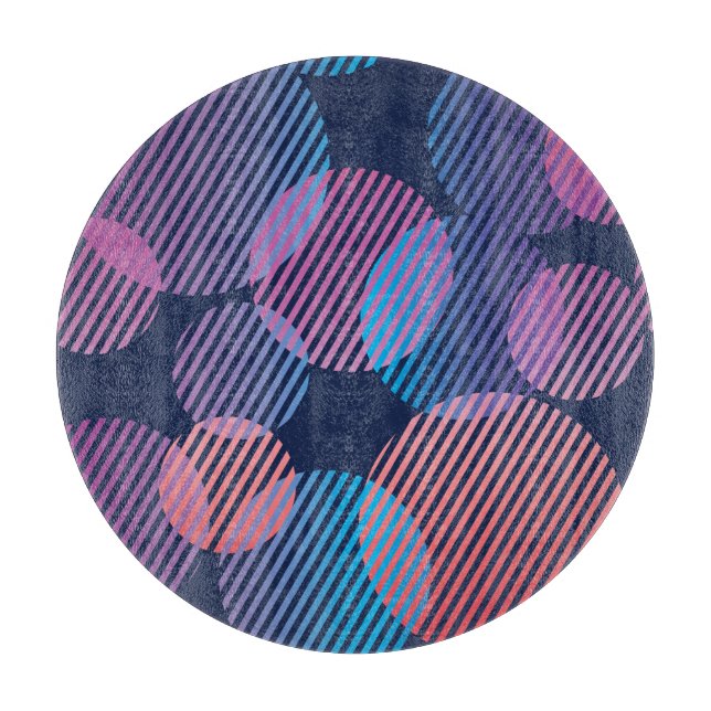 Tropiskt geometri: Violet & Rosa Nattdesign (Framsidan)