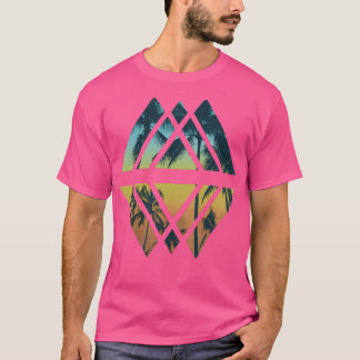 Tropiskt Geometriskt fack T Shirt