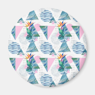 Tropiskt geometriskt Mönster Magnet
