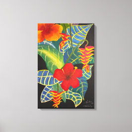 Tropiskt Ginger-färgsfärg @3dudes1life Canvastryck