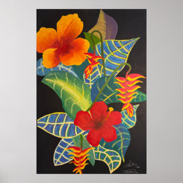 Tropiskt Ginger Flower Poster @3dudes1life