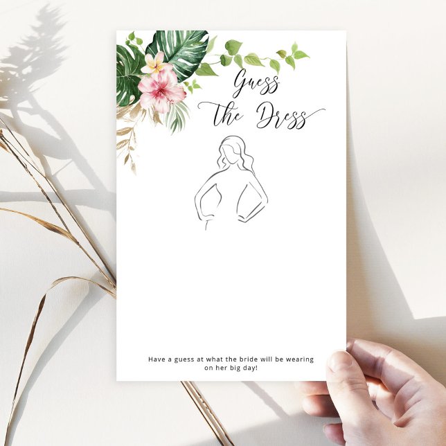 Tropiskt gissa matchen för möhippa av klänning (Skapare uppladdad)