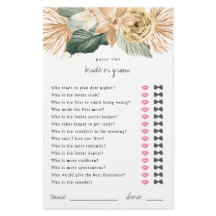 Tropiskt gissa vem som spelar spel eller stöttepel