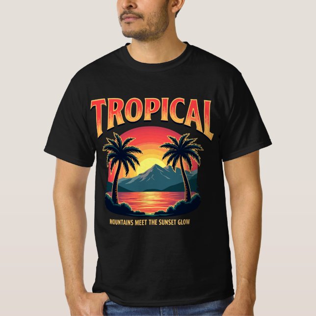 Tropiskt glöd t shirt (Framsida)