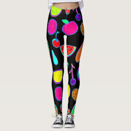 Tropiskt glödutfall leggings