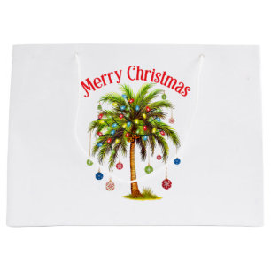 Tropiskt god jul Handflatan Träd Light Hawaiian