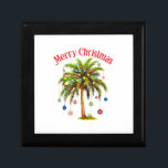 Tropiskt god jul Handflatan Träd Light Hawaiian Minnesask<br><div class="desc">Den tropiska julen god jul Handflatan Träd Light Hawaiian</div>