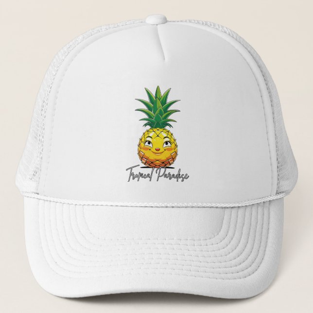Tropiskt grafiskt anananas keps (Framsida)