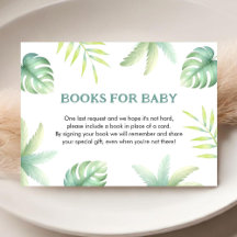 Tropiskt grönt Grönt vattenfärg Bok för Baby