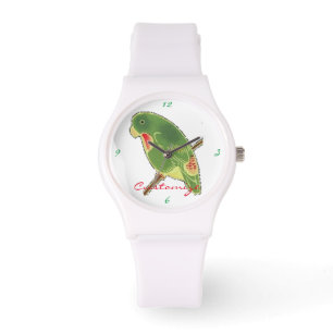 Tropiskt Grönt parakeet Thunder_Cove Armbandsur
