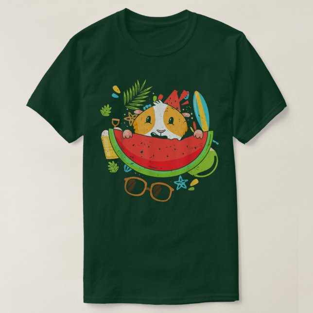 Tropiskt guinea Gris Exotic Fruit Summer Vacation  T Shirt (Design framsida)