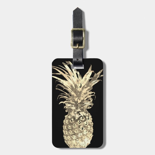 Tropiskt guld för ananas bagagebricka (Vertikal Framsida)