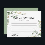 Tropiskt guldgrönt lövbröllopskort med råd vykort<br><div class="desc">Det här tropiska bröllopskortet med guldgrönt löv är perfekt för ett modernt bröllop. Designen har vackert handmålad illustrerad tropisk sommar guld och grönt lövverk. Dessa kort är perfekta för bröllop,  möhippa,  baby shower,  examensfest och mer. Personalisera korten med namnen på bruden och brudgummen,  blivande föräldrar eller examenstågare.</div>