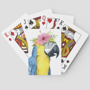 Tropiskt halo - papegoja casinokort