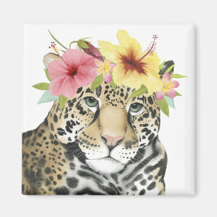 Tropiskt halo Söt Cheetah Magnet
