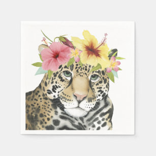 Tropiskt halo Söt Cheetah Pappersservett