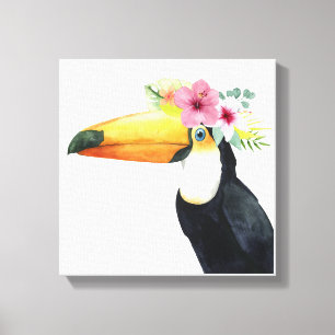 Tropiskt halo - Toucan Canvastryck